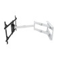 Multibrackets 6874 Supporto TV a parete 190,5 cm (75") Nero, Bianco