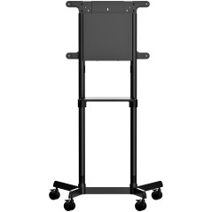 StarTech.com Carrello porta TV con ruote - Supporto TV portatile per schermi VESA da 37-70" (70 kg) - Supporto TV con ripiano e