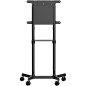 StarTech.com Carrello porta TV con ruote - Supporto TV portatile per schermi VESA da 37-70" (70 kg) - Supporto TV con ripiano e