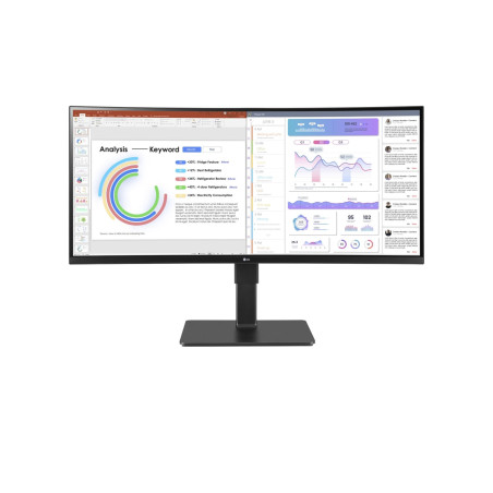 LG 34BQ77QB-B Monitor PC 86,4 cm (34") 3440 x 1440 Pixel UltraWide Quad HD LED Nero