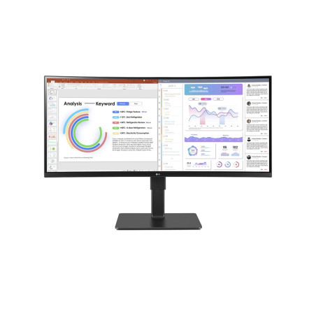 LG 34BQ77QC-B Monitor PC 86,4 cm (34") 3440 x 1440 Pixel UltraWide Dual Quad HD LCD Nero