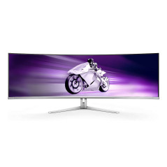 Philips Evnia 8000 49M2C8900 00 Monitor PC 124,2 cm (48.9") 5120 x 1440 Pixel Dual QHD QDOLED Bianco