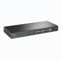 TP-Link TL-SG1218MP switch di rete Non gestito Gigabit Ethernet (10 100 1000) Supporto Power over Ethernet (PoE) 1U Nero