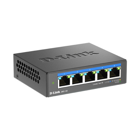 D-Link DMS-105 Non gestito L2 2.5G Ethernet (100/1000/2500) Nero