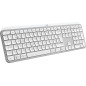 Logitech MX Keys S tastiera Universale RF senza fili + Bluetooth QWERTZ Svizzere Alluminio, Bianco