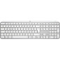 Logitech MX Keys S tastiera Universale RF senza fili + Bluetooth QWERTZ Tedesco Alluminio, Bianco