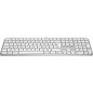 Logitech MX Keys S tastiera Universale RF senza fili + Bluetooth QWERTZ Tedesco Alluminio, Bianco