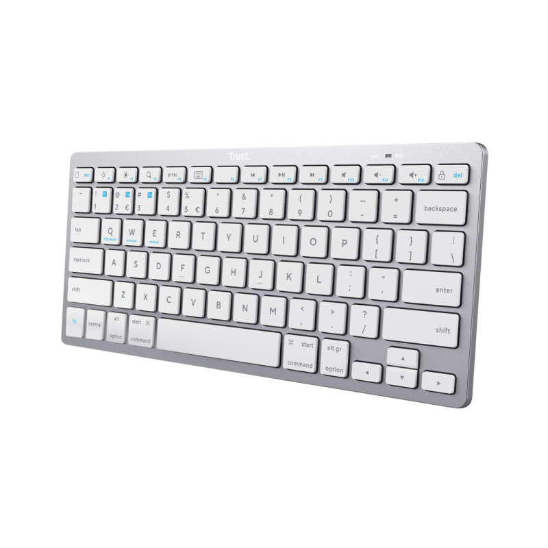 Trust 24652 tastiera Universale Bluetooth QWERTY Italiano Argento