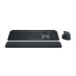 Logitech MX Keys S Combo tastiera Mouse incluso Ufficio RF senza fili + Bluetooth AZERTY Belga Grafite