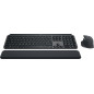 Logitech MX Keys S Combo tastiera Mouse incluso Ufficio RF senza fili + Bluetooth QWERTZ Svizzere Grafite