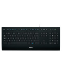 Logitech K280E Pro f  Business tastiera Ufficio USB AZERTY Francese Nero