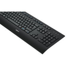 Logitech K280E Pro f  Business tastiera Ufficio USB AZERTY Francese Nero