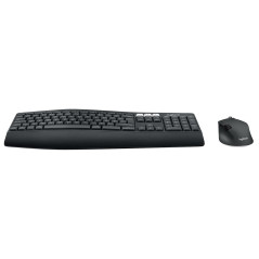 Logitech MK850 Performance tastiera Mouse incluso Universale RF senza fili + Bluetooth AZERTY Belga Nero