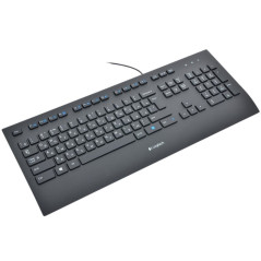 Logitech K280E Pro tastiera Universale USB QWERTY Russo Nero