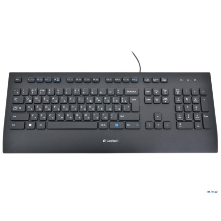 Logitech K280E Pro tastiera Universale USB QWERTY Russo Nero