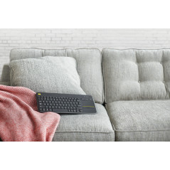 Logitech K400 Plus Tv tastiera Casa RF Wireless QWERTY Spagnolo Nero