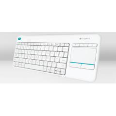 Logitech K400 Plus Tv tastiera Casa RF Wireless QWERTZ Tedesco Bianco