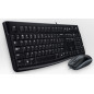 Logitech Desktop MK120 tastiera Mouse incluso USB QWERTZ Tedesco Nero