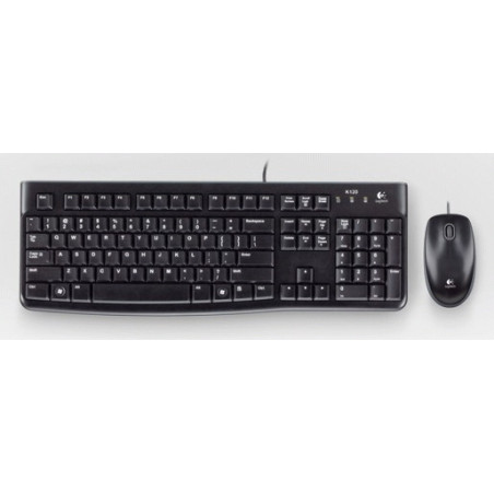 Logitech Desktop MK120 tastiera Mouse incluso USB QWERTZ Ungherese Nero