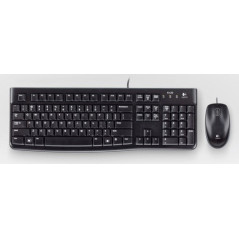 Logitech Desktop MK120 tastiera Mouse incluso USB QWERTY Spagnolo Nero