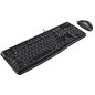 Logitech Desktop MK120 tastiera Mouse incluso Ufficio USB QWERTY Inglese britannico Nero