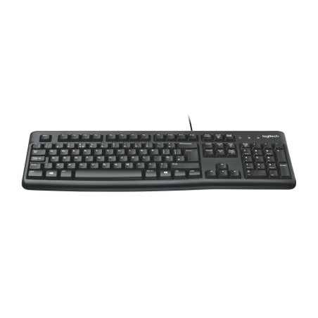 Logitech K120 Corded Keyboard tastiera Universale USB QWERTY US International Nero