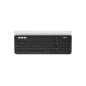 Logitech K780 Multi-Device Wireless Keyboard tastiera Universale RF senza fili + Bluetooth QWERTZ Svizzere Grigio, Bianco