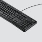 Logitech K120 Corded Keyboard tastiera USB QWERTZ Svizzere Nero