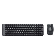 Logitech MK220 Combo Tastiera e Mouse Wireless Compatti per Windows, 2,4 GHz Wireless con Ricevitore USB Unifying, Durata