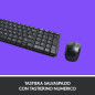 Logitech MK220 Combo Tastiera e Mouse Wireless Compatti per Windows, 2,4 GHz Wireless con Ricevitore USB Unifying, Durata