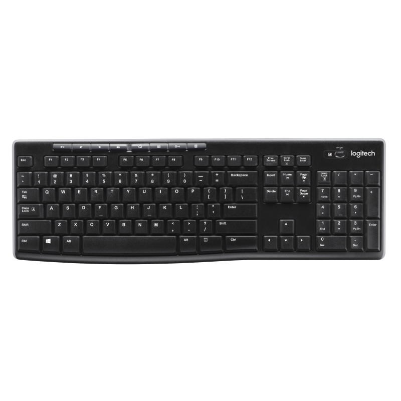 Logitech Wireless Keyboard K270 tastiera RF Wireless QWERTZ Tedesco Nero