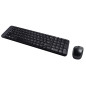 Logitech Wireless Combo MK220 tastiera Mouse incluso Ufficio RF Wireless QWERTY US International Nero