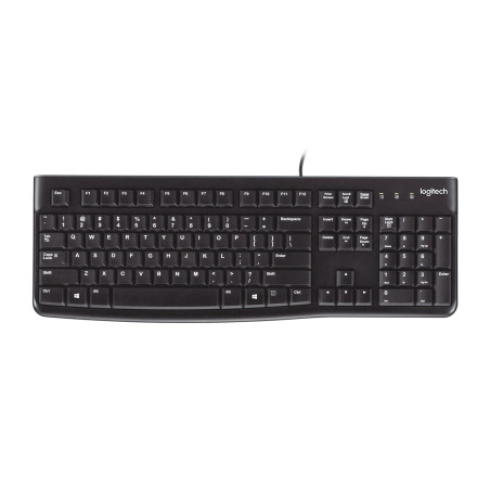 Logitech K120 Corded Keyboard tastiera Universale USB QWERTY Spagnolo Nero