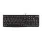 Logitech K120 Corded Keyboard tastiera Universale USB QWERTY Spagnolo Nero