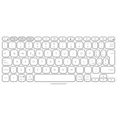 Logitech Keys-To-Go 2 tastiera Universale Bluetooth QWERTY Italiano Bianco