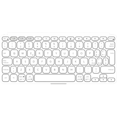 Logitech Keys-To-Go 2 tastiera Universale Bluetooth QWERTY Italiano Bianco