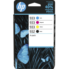 HP Confezione da 4 inchiostri originali 932 933 nero, ciano, magenta, giallo