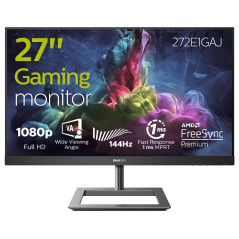 Philips E Line 272E1GAJ 00 Monitor PC 68,6 cm (27") 1920 x 1080 Pixel Full HD LCD Nero, Cromo