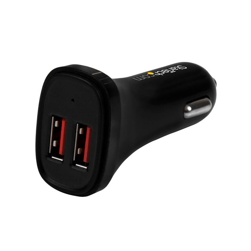 StarTech.com Caricatore da Auto con doppia porta USB - 24W/4.8A - Nero