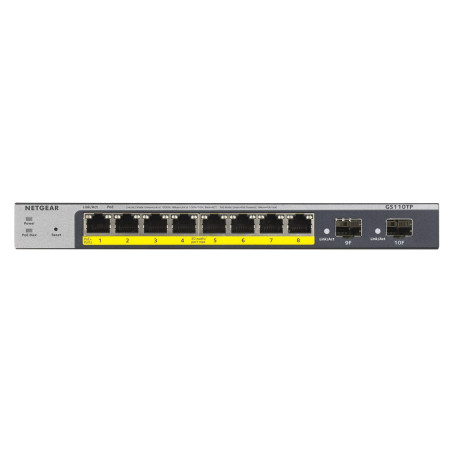 NETGEAR GS110TP Gestito L2/L3/L4 Gigabit Ethernet (10/100/1000) Supporto Power over Ethernet (PoE) Grigio