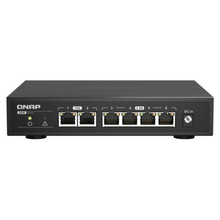 QNAP QSW-2104-2T switch di rete Non gestito 2.5G Ethernet (100/1000/2500) Nero