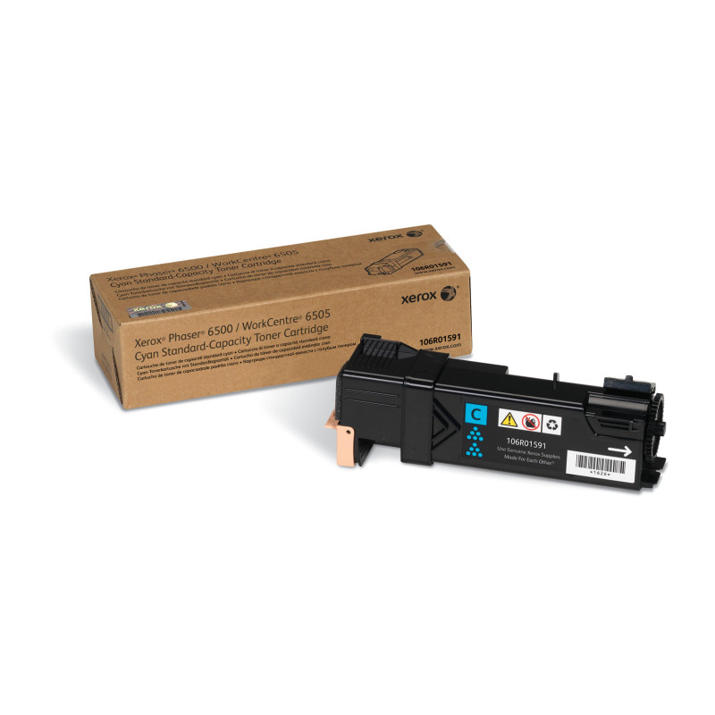 Xerox Cartuccia toner Ciano a Capacità standard da 1000 Pagine per Phaser™ 6500, WorkCentre™ 6505 (106R01591)