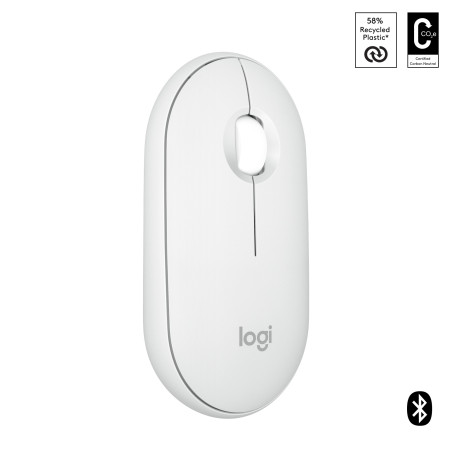 Logitech Pebble 2 M350s mouse Viaggio Ambidestro RF senza fili + Bluetooth Ottico 4000 DPI