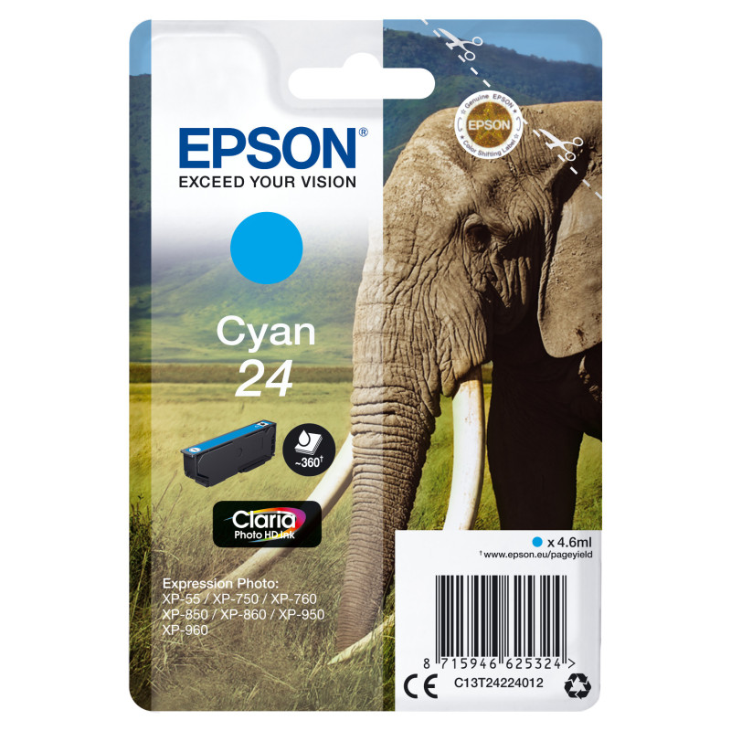 Epson Elephant Cartuccia Ciano