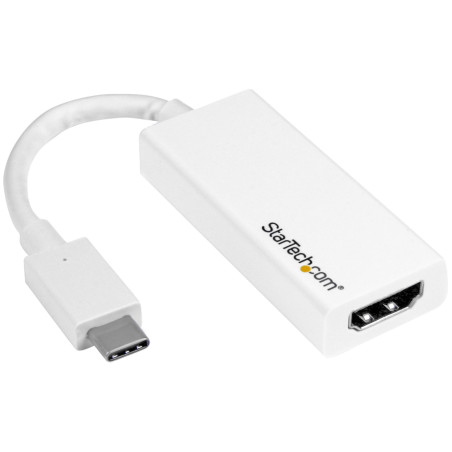 StarTech.com Adattatore video USB-C a HDMI - M F - Ultra HD 4K - Bianco