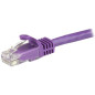 StarTech.com Cavo patch CAT6 1,5 m - Filo di rame al 100% - Connettore antistrappo - Viola