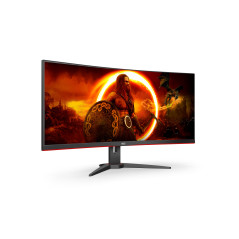 AOC G2 CU34G2XE BK LED display 86,4 cm (34") 3440 x 1440 Pixel Wide Quad HD LCD Nero, Rosso