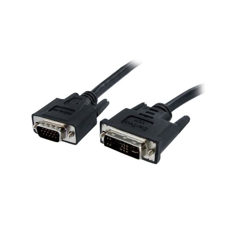 StarTech.com Cavo adattatore monitor DVI a VGA - Cavo Convertitore analogico DVI a VGA - Femmina / Maschio da 15pin - 2m - Nero