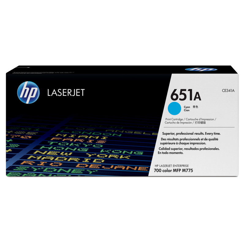 HP Cartuccia Toner originale ciano LaserJet 651A