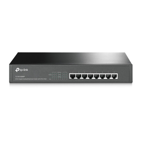 TP-Link TL-SG1008MP Non gestito Gigabit Ethernet (10 100 1000) Supporto Power over Ethernet (PoE) 1U Nero